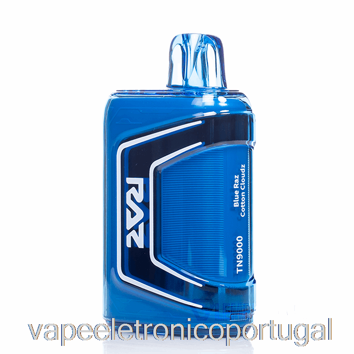 Vape Eletronico Raz Tn9000 Descartável Azul Razz Algodão Nuvens